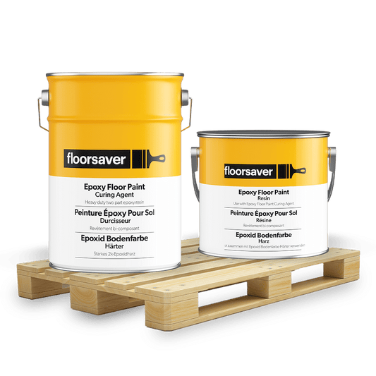 Epoxid Bodenfarbe - Palette - 20 x 5L - Grau