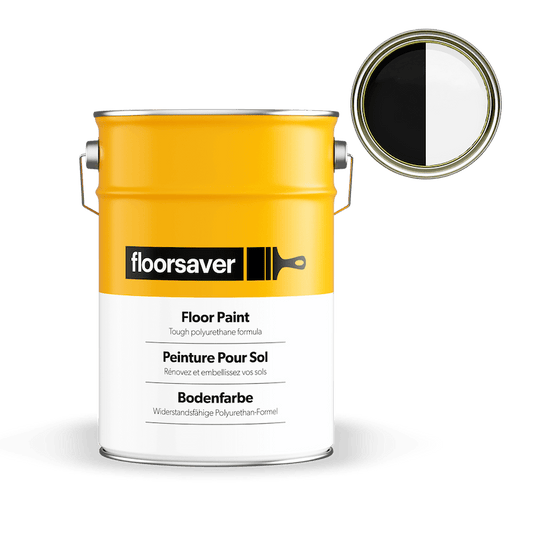 Bodenfarbe - 2,5L - Weiß & Schwarz