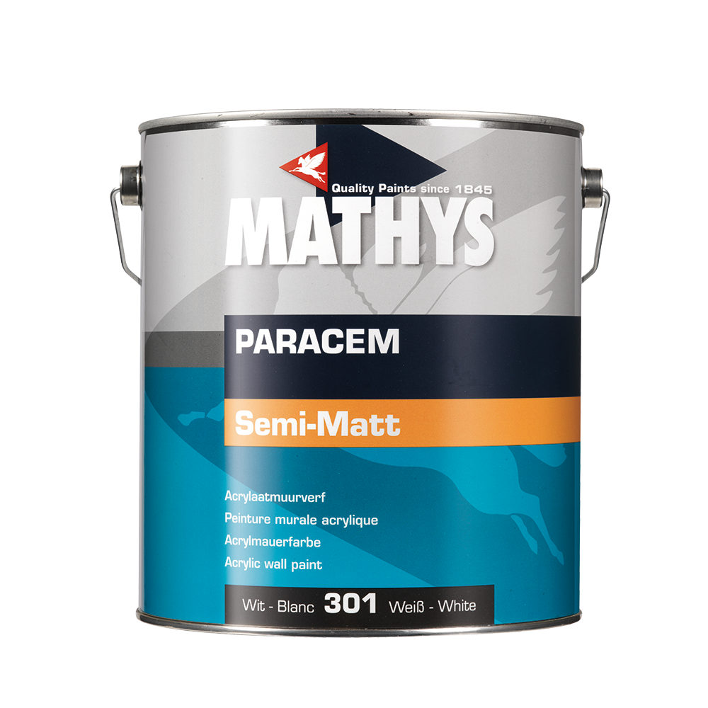 Mathys Paracem Semi-Matt Weiß, 4L, Farbdose