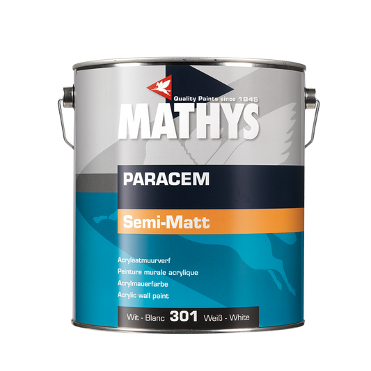 Mathys Paracem Semi-Matt Weiß, 4L, Farbdose