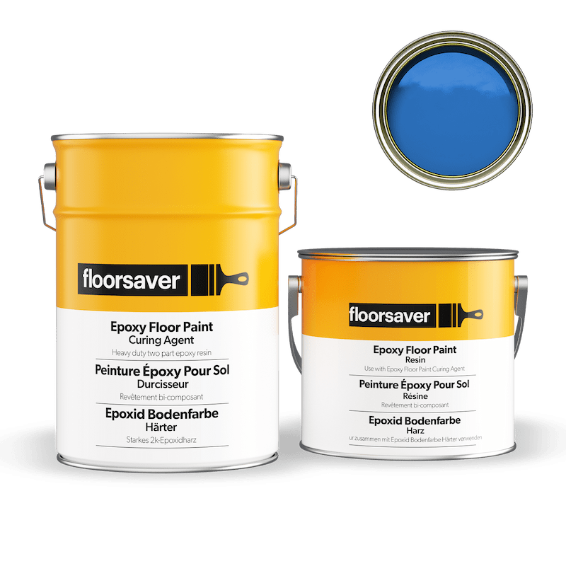 Epoxid Bodenfarbe - 5L - Blau