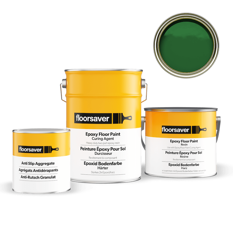 Epoxid Bodenfarbe Anti-Rutsch - 2,5L - Grün