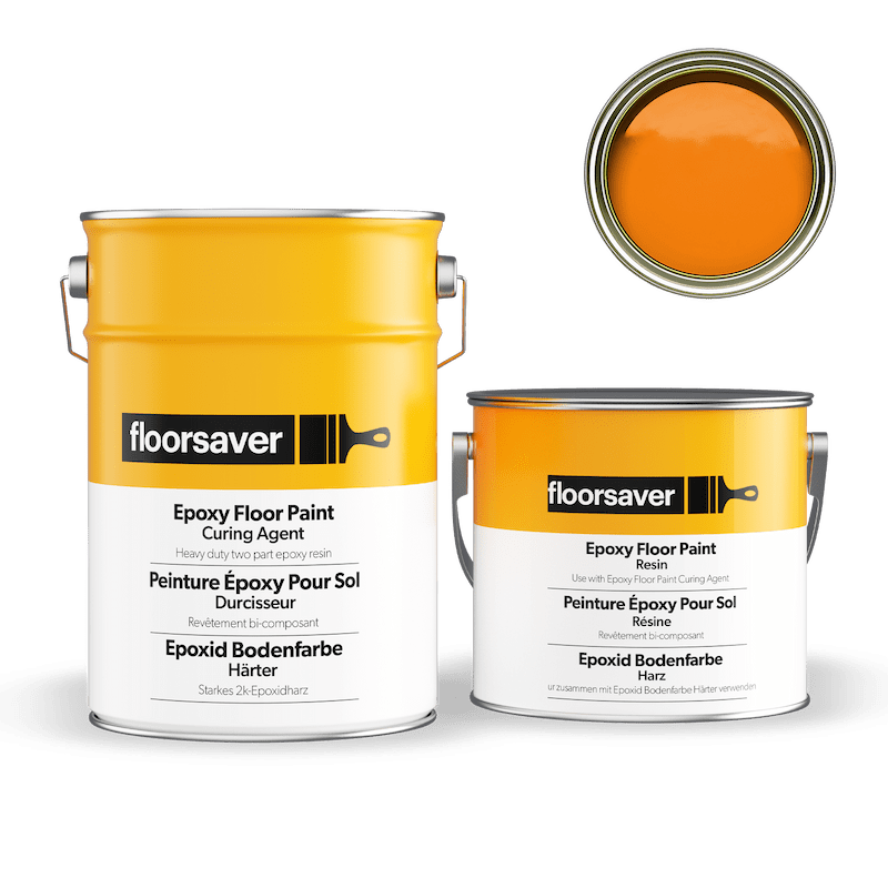 Epoxid Bodenfarbe - 2,5L - Orange