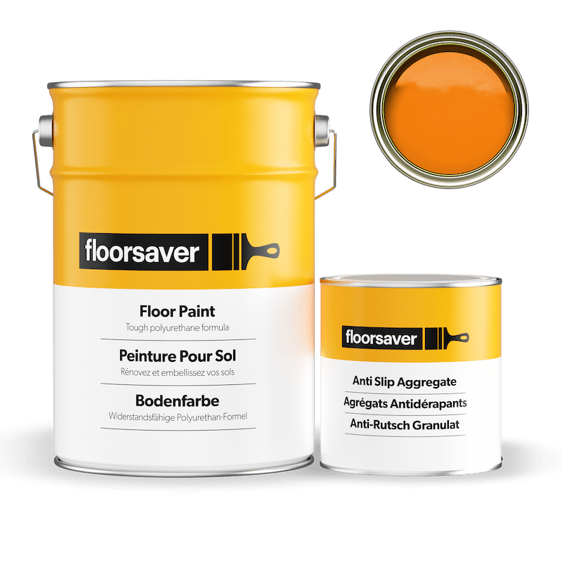 Bodenfarbe Anti Rutsch - 2,5L - Orange