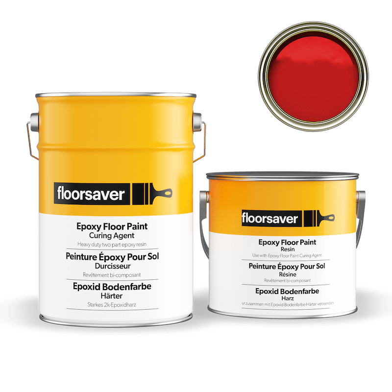 Epoxid Bodenfarbe - 5L - Rot